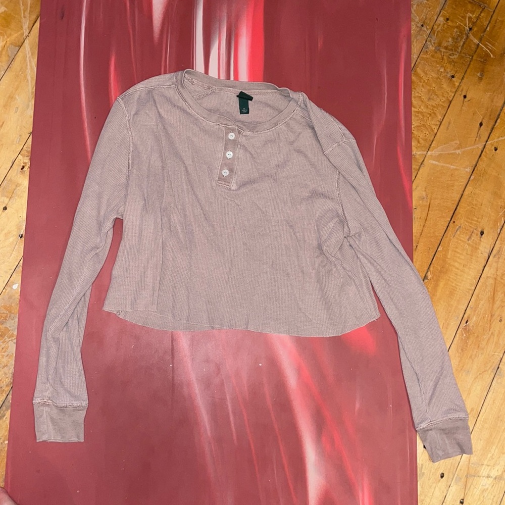 wild fable long sleeve crop top